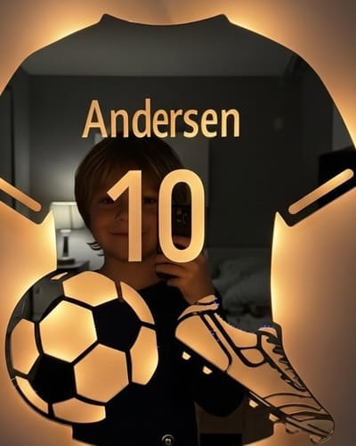 Lumeo Kids – Maillot de Champion lumineux personnalisé